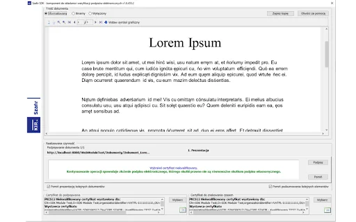 Szafir SDK Web: Firma Digital y Certificados Profesionales - Screenshot 1