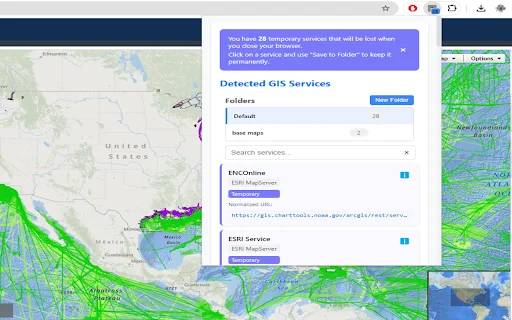 Geo Hound: Detecta y descarga servicios GIS automáticamente - Screenshot 1