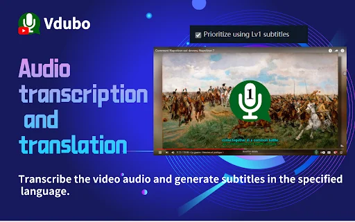 Vdubo: Doblaje AI para YouTube – Traduce y Escucha en Español - Screenshot 5