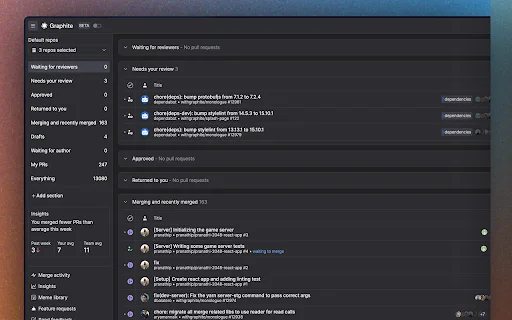 Graphite: Mejora tu flujo de trabajo en GitHub – Descarga Gratis - Screenshot 1