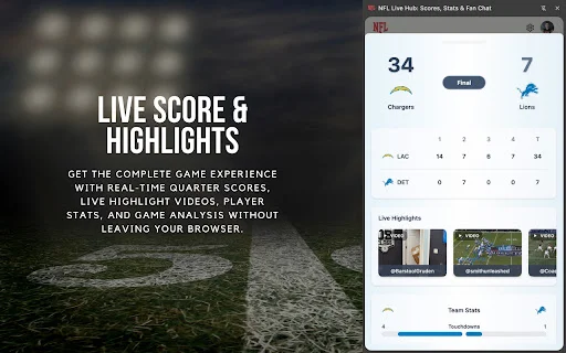 NFL Live Hub: Resultados, Estadísticas y Noticias en Vivo - Screenshot 3