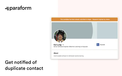 Extensión Paraform: Optimiza tu reclutamiento y gana recompensas - Screenshot 3